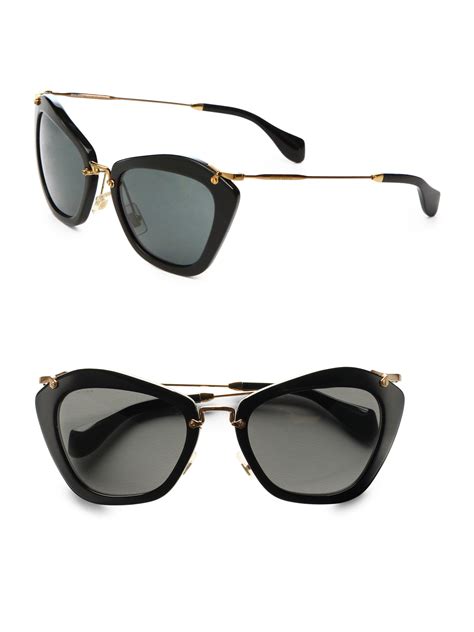 miu miu sunglasses cat eye black|miu miu sunglasses price.